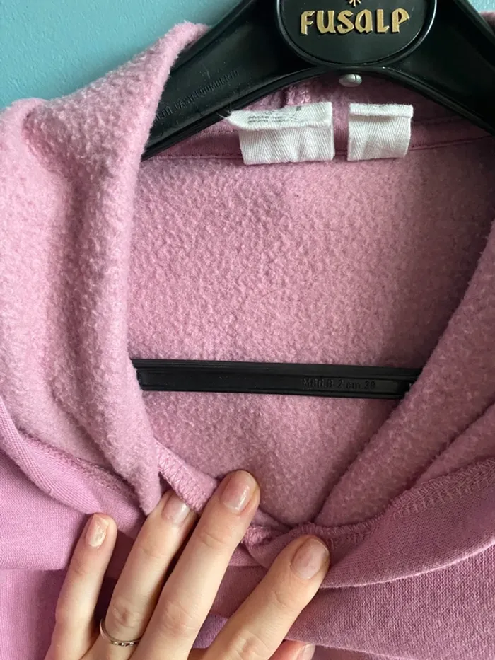Sweat à capuche Roxy rose taille L - photo numéro 7