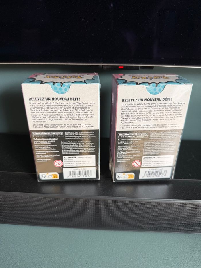 Lot de deux bundles ME2.5 Pokémon héros transcendantsi - photo numéro 3