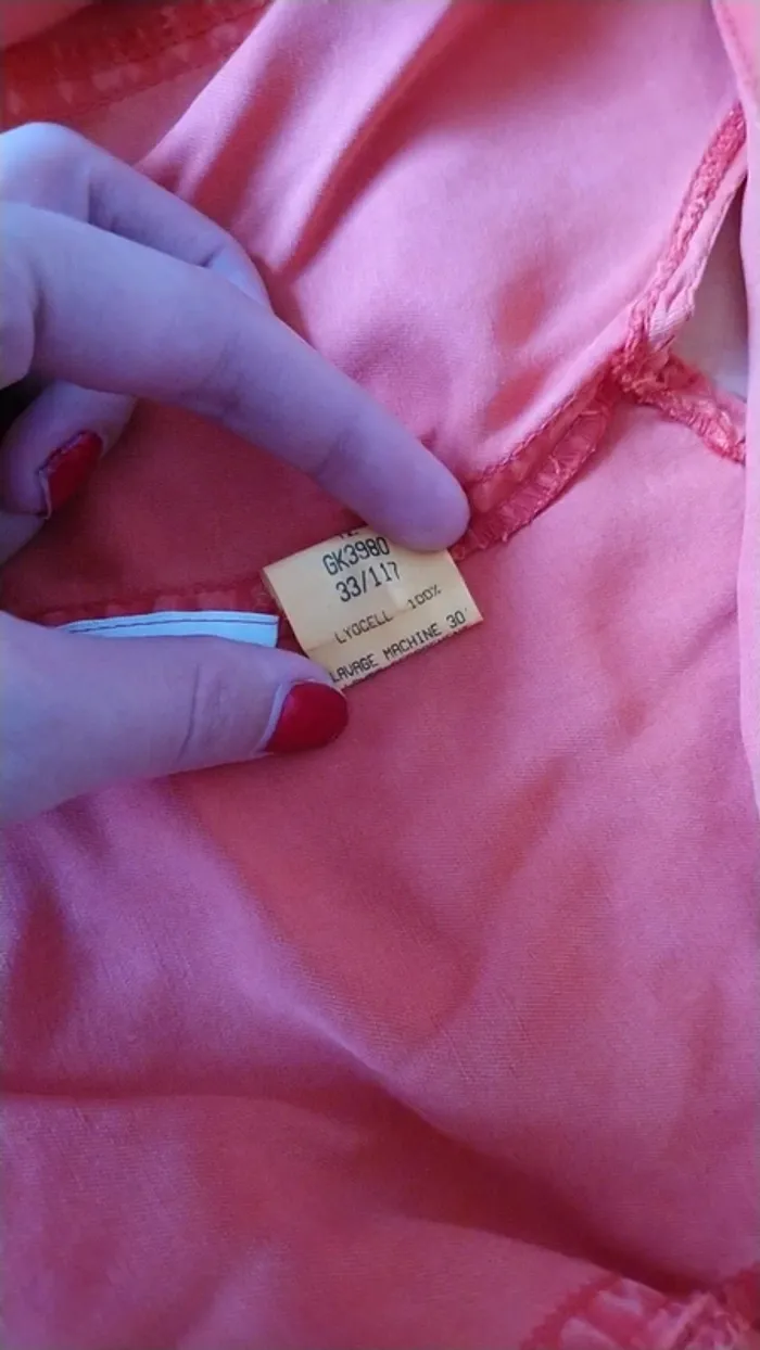 Petit haut orange vintage, taille 40 - photo numéro 6