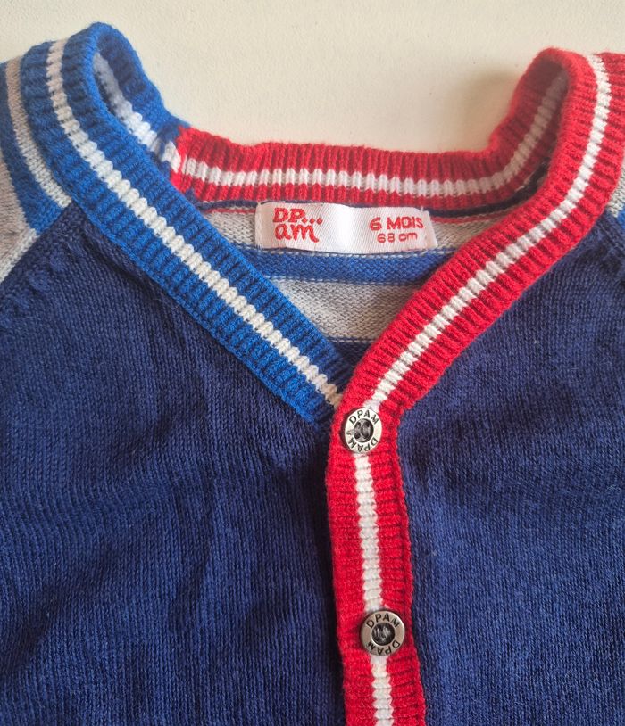 Ensemble bébé garçon DPAM 6 mois – rouge - photo numéro 2