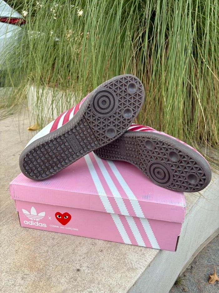 Adidas Samba X Comme Des Garçons Rose Taille 40 - photo numéro 5