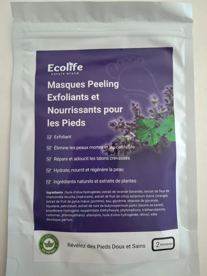 Masque exfoliant pour les pieds