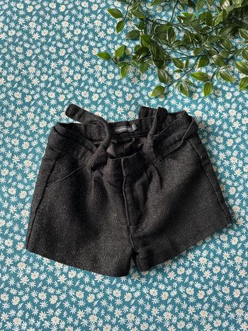 Short hiver noir pailleté
