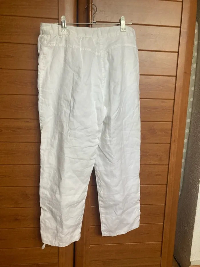 Pantalon Freda femme 40 lin - photo numéro 4