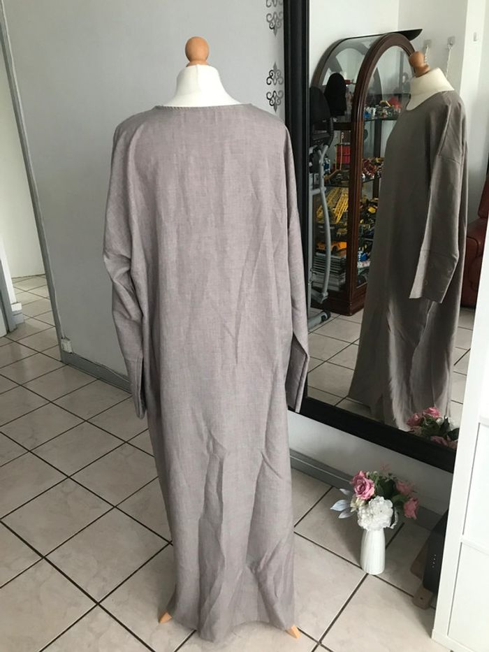 Abaya robe Lune taupe 🌙 - photo numéro 5