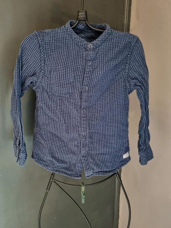 Chemise réversible bleue