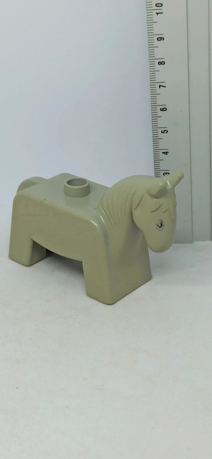 Cheval gris vintage lego duplo