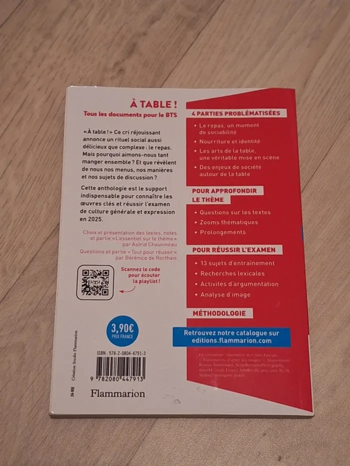 Livre BTS 2025 – À table ! Formes et enjeux du repas – Flammarion - photo numéro 2