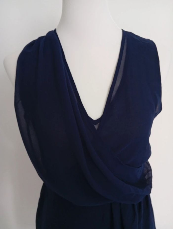 New Look - robe fluide bleue taille 40 - photo numéro 4
