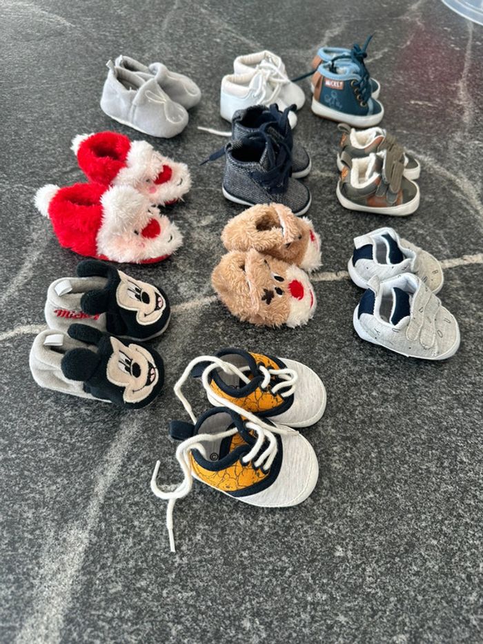 Lot de 10 paires de chaussures bébé garçons 0-3 mois - photo numéro 4