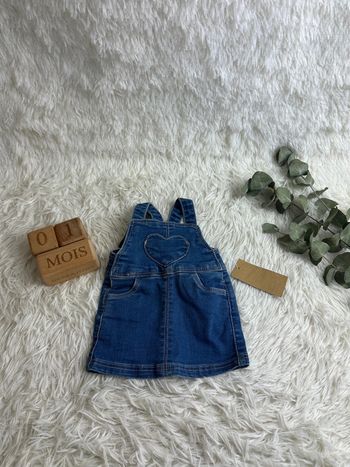 Robe en jean tape à l’œil taille 1 mois