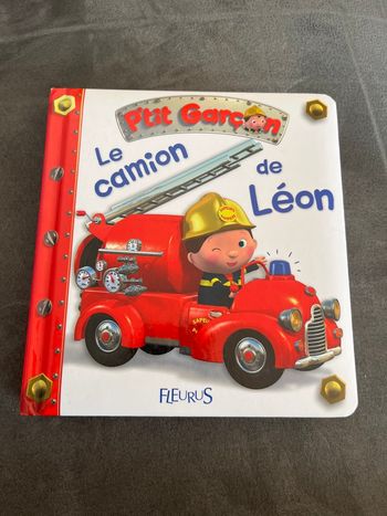 Livre bébé p’tit garçon le camion de Léon