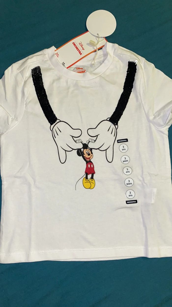 T-shirt sequins Mickey mouse Disney baby