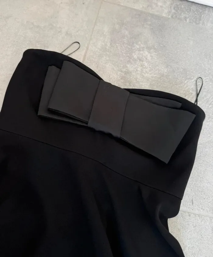 Magnifique robe bustier Claudie Pierlot noire taille 38 comme neuve - photo numéro 5