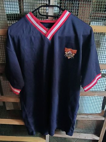 Maillot de baseball bleu Cooperstown Dreams Park Little Majors col V Taille L
