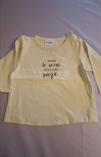 T shirt manche longue 6 mois