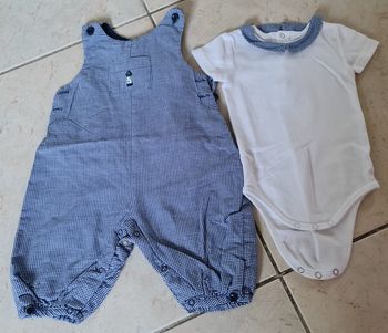 Grenouillère garçon avec body