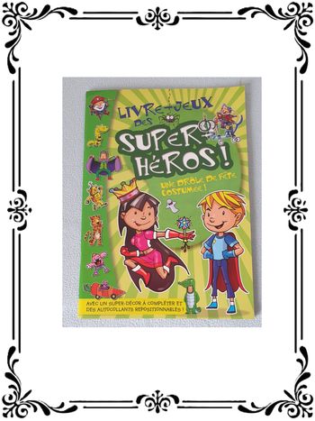 Livre jeux des supers héros.