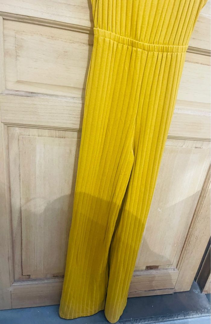 Combinaison jaune côtelée - Bershka - Taille S - photo numéro 2