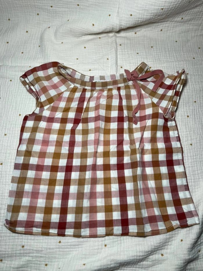 Blouse à carreaux Bonpoint 4 ans