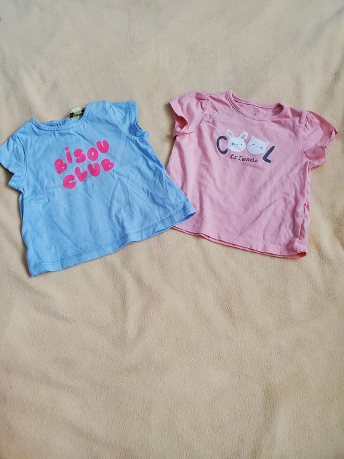 Lot 2 t-shirts 6 mois