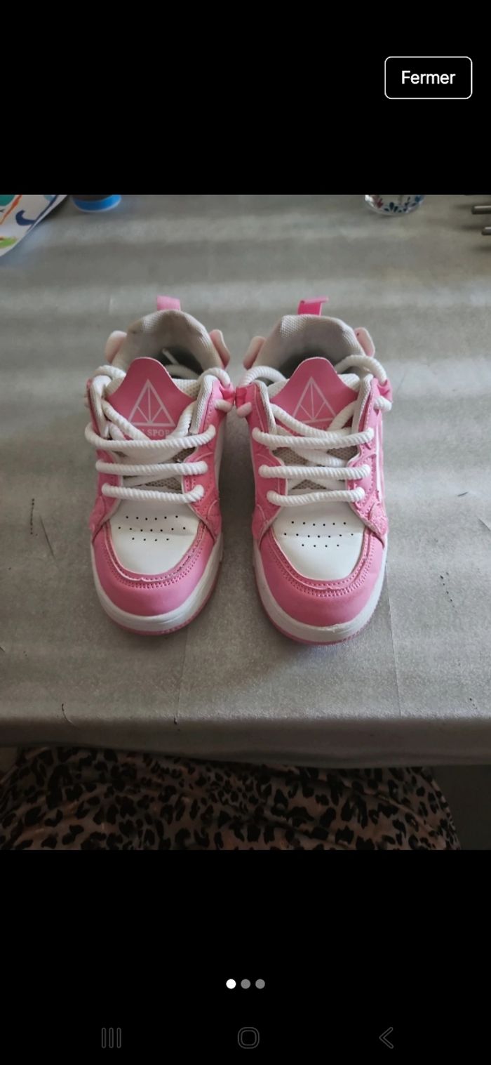 Basket fille Rose et blanche - photo numéro 2