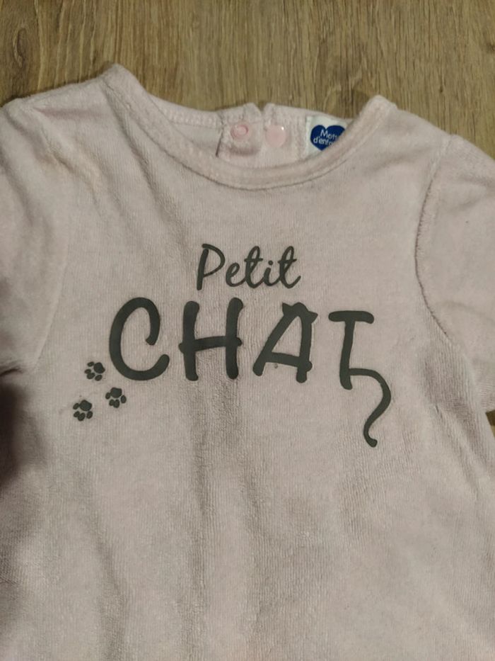 Pyjama fille velours - photo numéro 2