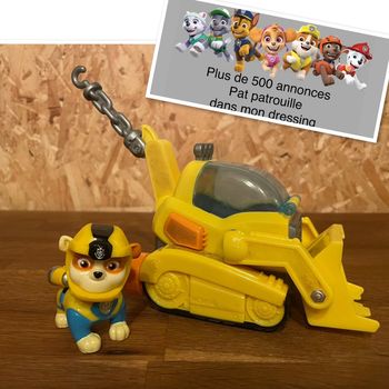 Jouet figurine Ruben avec son Véhicule Aqua Pups de la Pat Patrouille