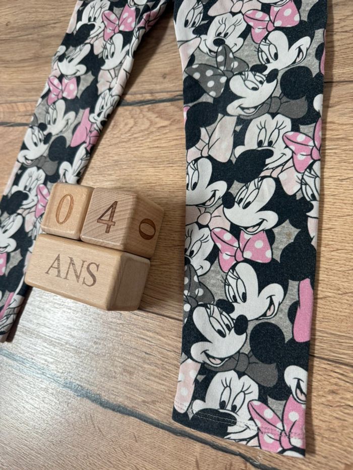 Legging fille H&M Disney Minnie taille 104 cm - photo numéro 3