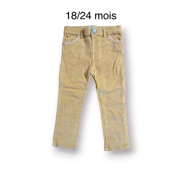 Mango Pantalon velours moutarde Taille 18/24 mois
