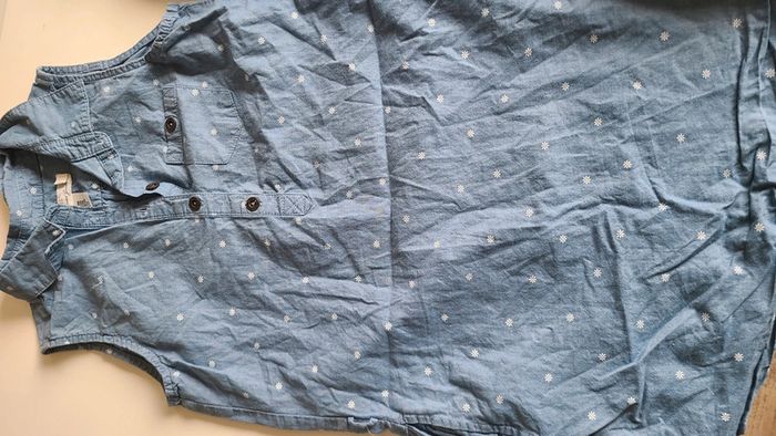Lot de 2 robes chemises en jean 9/10ans - photo numéro 2