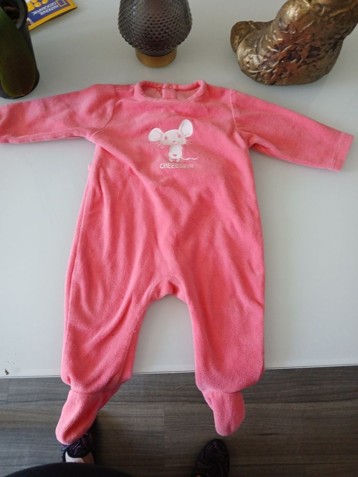 PYJAMAS VELOUR ROSE KIABI