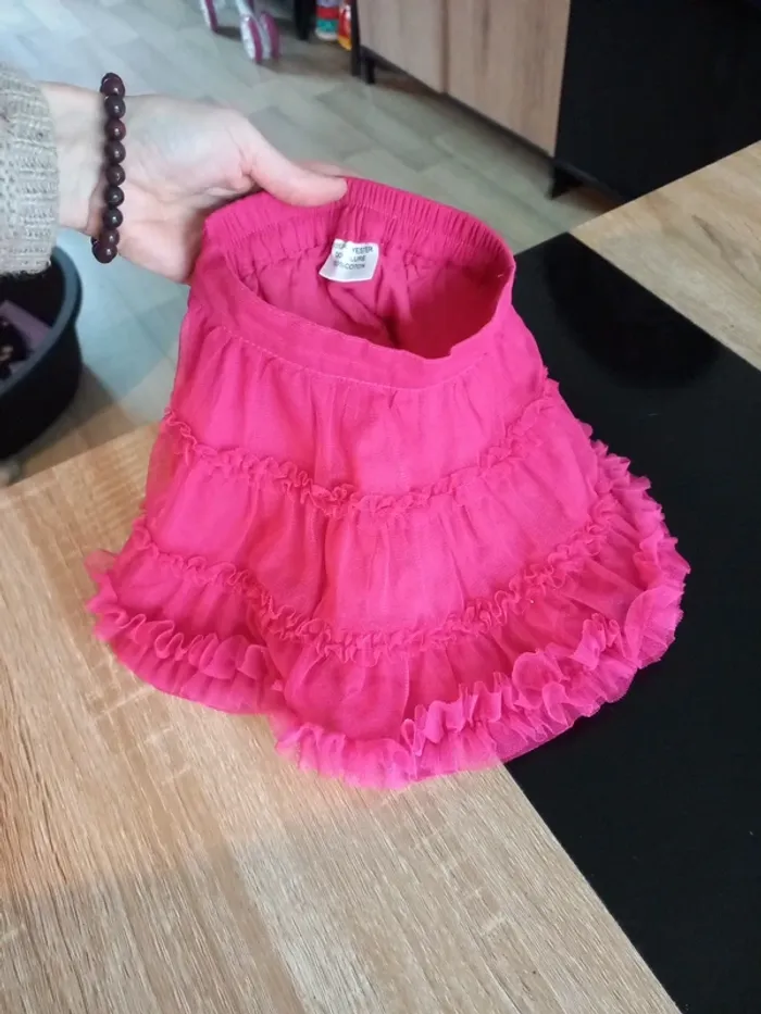 Jupe en tulle rose bébé - photo numéro 2