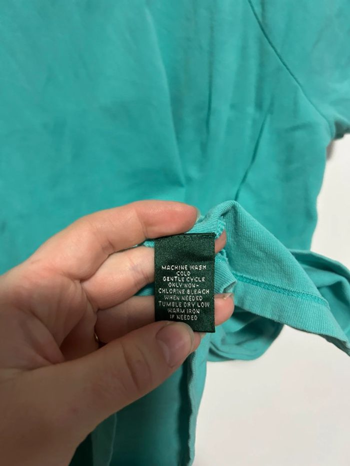 Jolie blouse vert/bleu manches courtes • Ralph Lauren • Taille XL - photo numéro 8