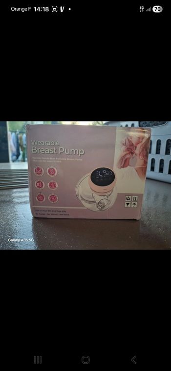 Wearable Brest pump tire lait portable