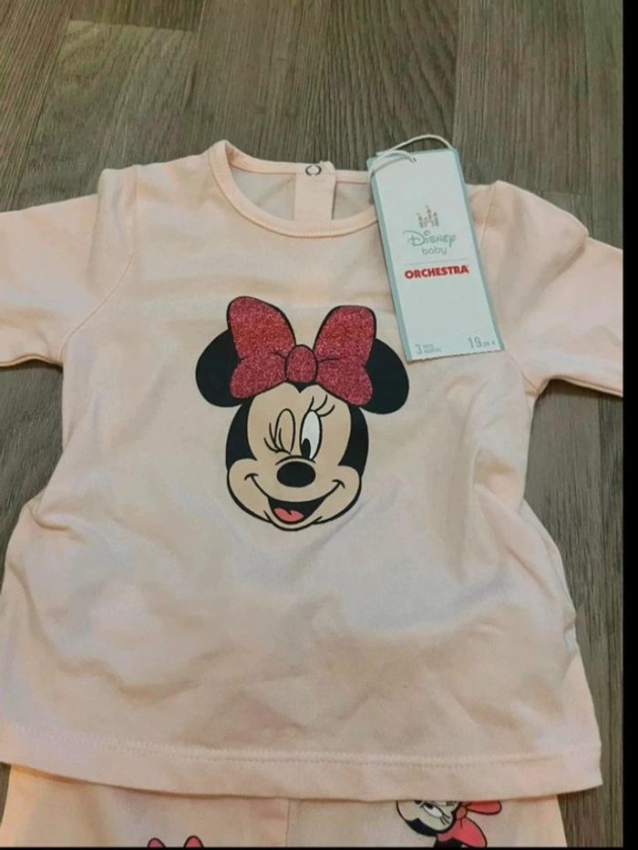 Pyjama deux pièces Disney Minnie taille 3 mois - photo numéro 2