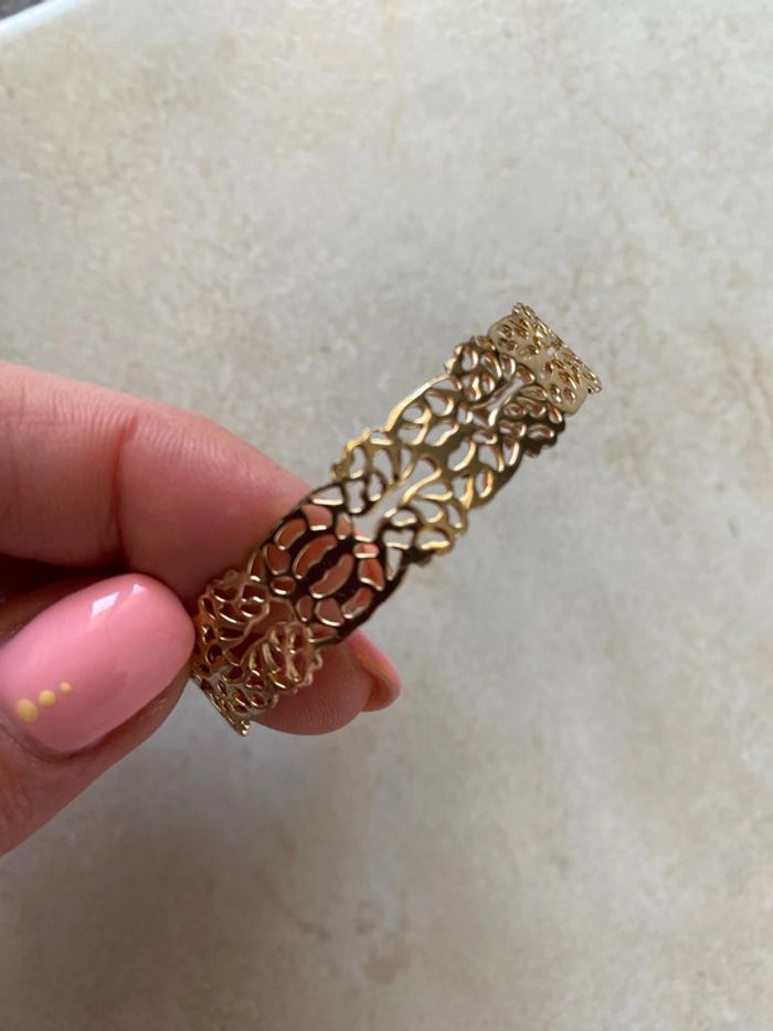 Bracelet jonc femme doré - photo numéro 3