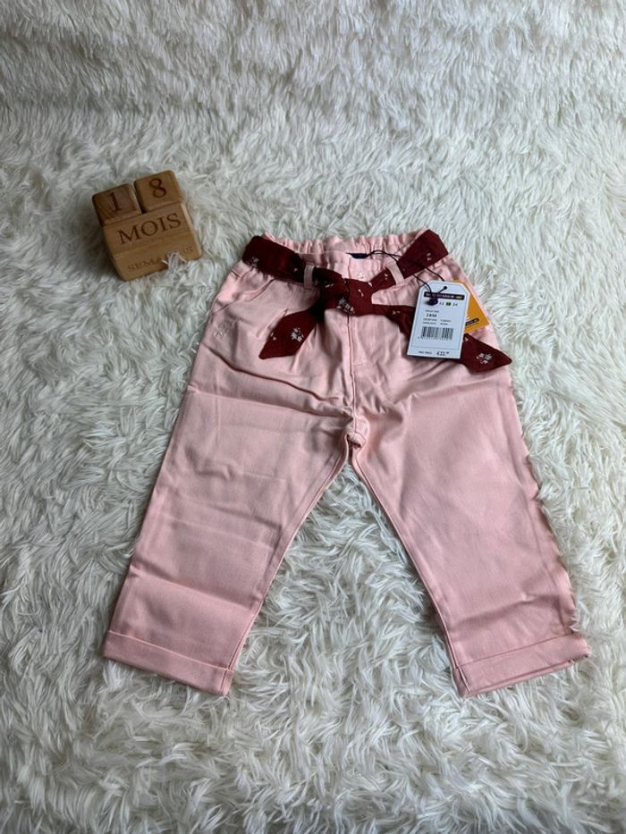Pantalon rose sergent major taille 18 mois