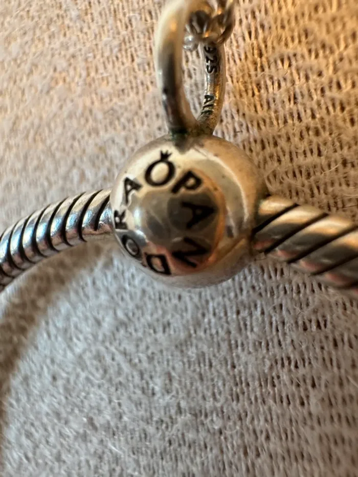 Chaîne et Pendentif O Pandora Authentique en Argent Grand Format - photo numéro 4