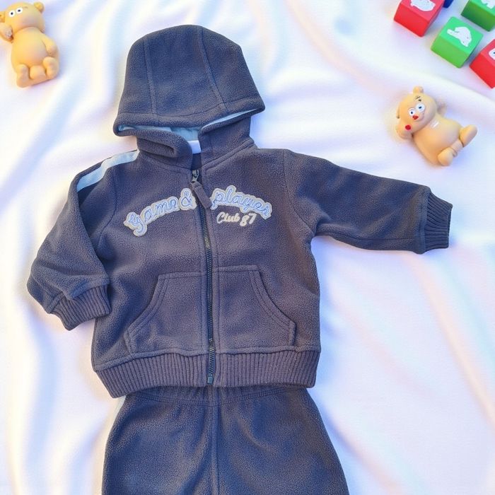 Ensemble jogging hiver garçon bébé 12 mois vintage rare en très bon état - photo numéro 2