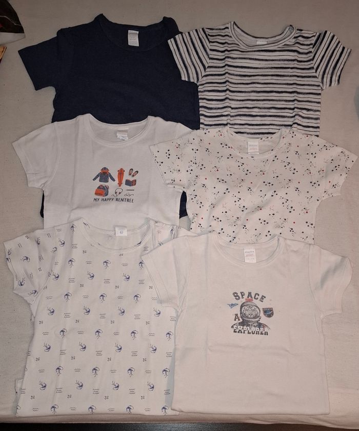 Lot de 7 maillots de corps MC 12ans