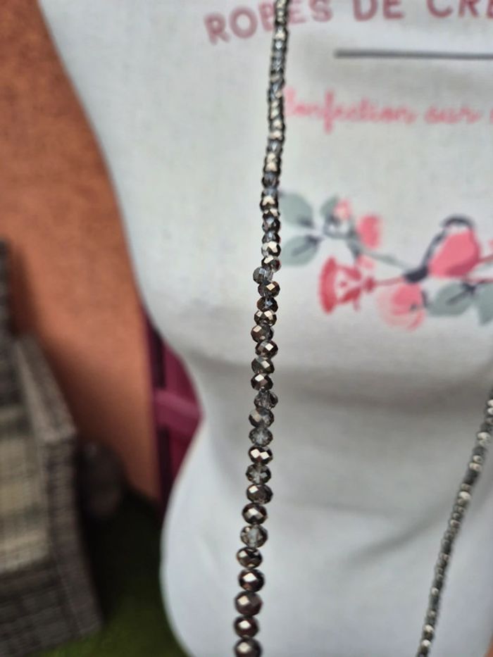 Sautoir en perles et pompon Bigio - photo numéro 5