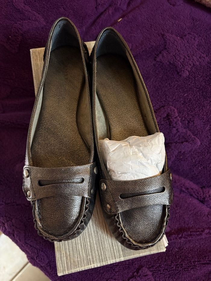 Ballerines p38 san marina grise argentée