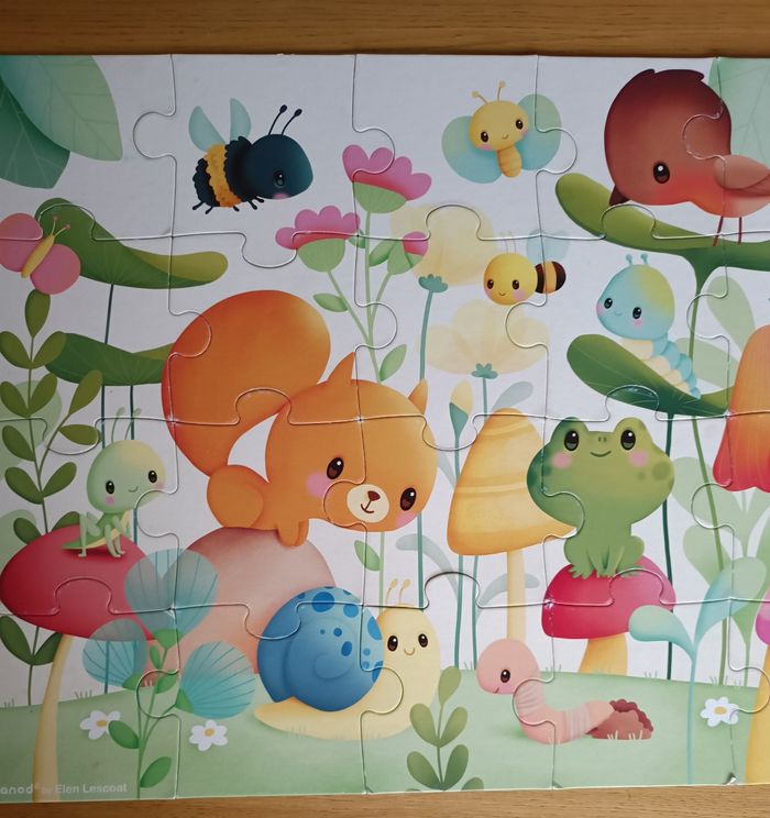 Puzzle Janod "Les compagnons du jardin" 20 pièces 2 ans + - photo numéro 6