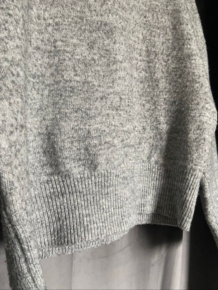 Pull col rond gris chiné - photo numéro 3