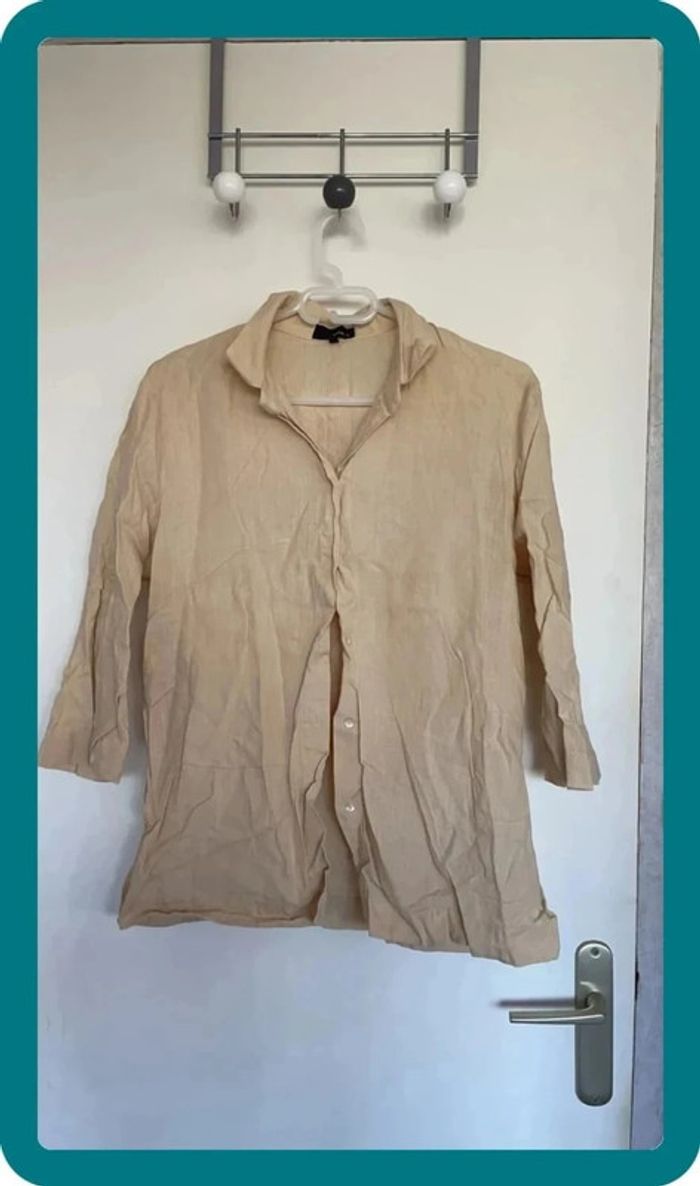 Chemise beige jaune