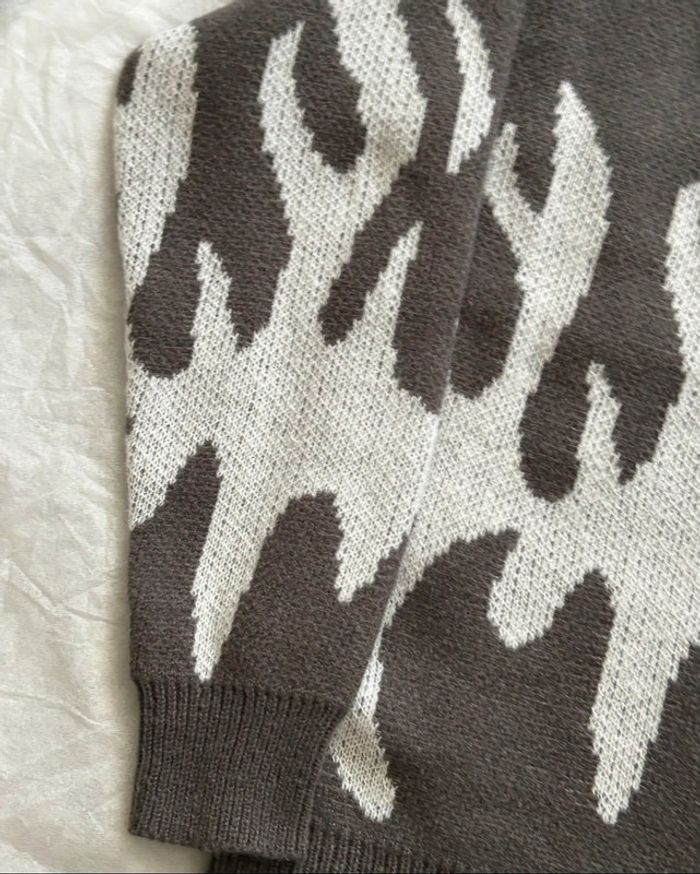 Pull Gris Vintage Taille M - photo numéro 4