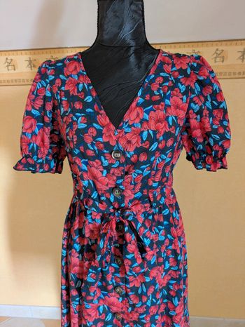 Robe fleurie bohème chic été S 36 état neuf