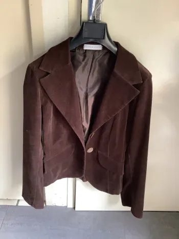 Blazer velours côté très fine