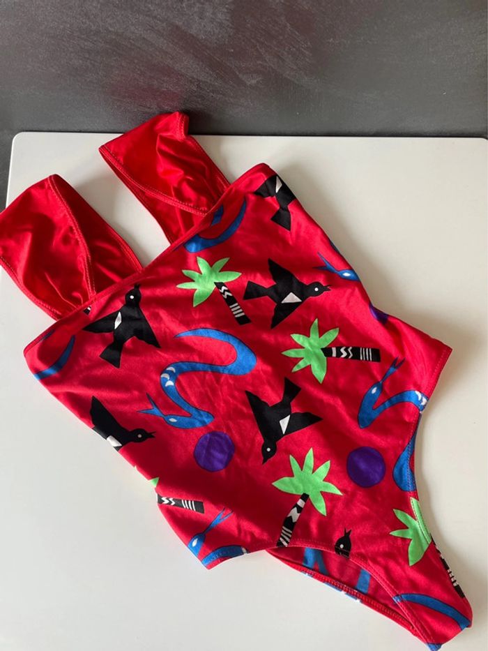 Maillot de bain femme rouge vintage - photo numéro 1